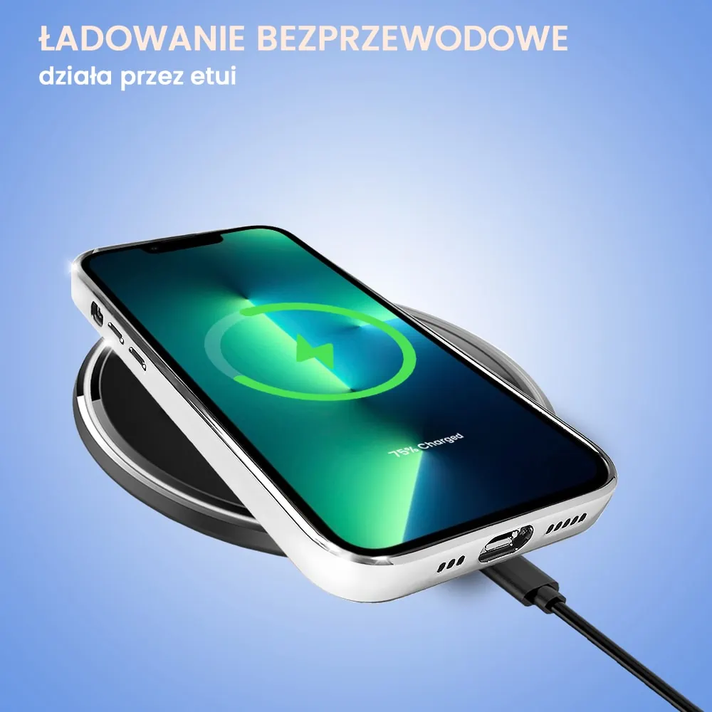 Etui do iPhone 13 Pro Max Slim Protect Full Cover z osłoną kamery i obiektywów 9H, srebrne