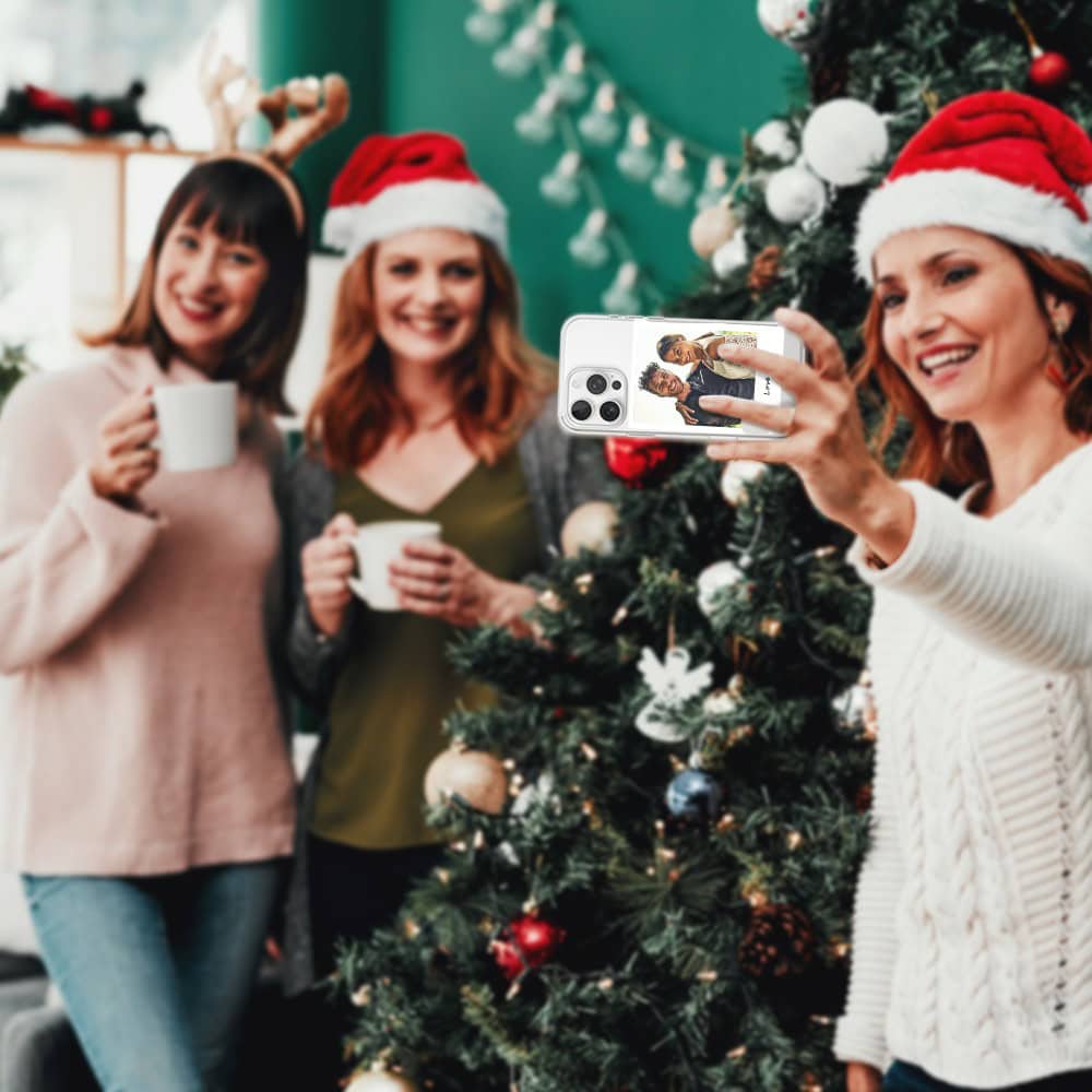 Etui do iPhone 13 Pro z MagSafe, Polaroid z własnym zdjęciem, upominek na prezent, przeźroczyste