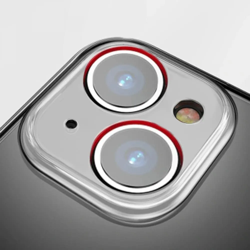 Etui do iPhone 13 cienkie, z osłoną na aparat, szklany tył z MagSafe, przeźroczyste