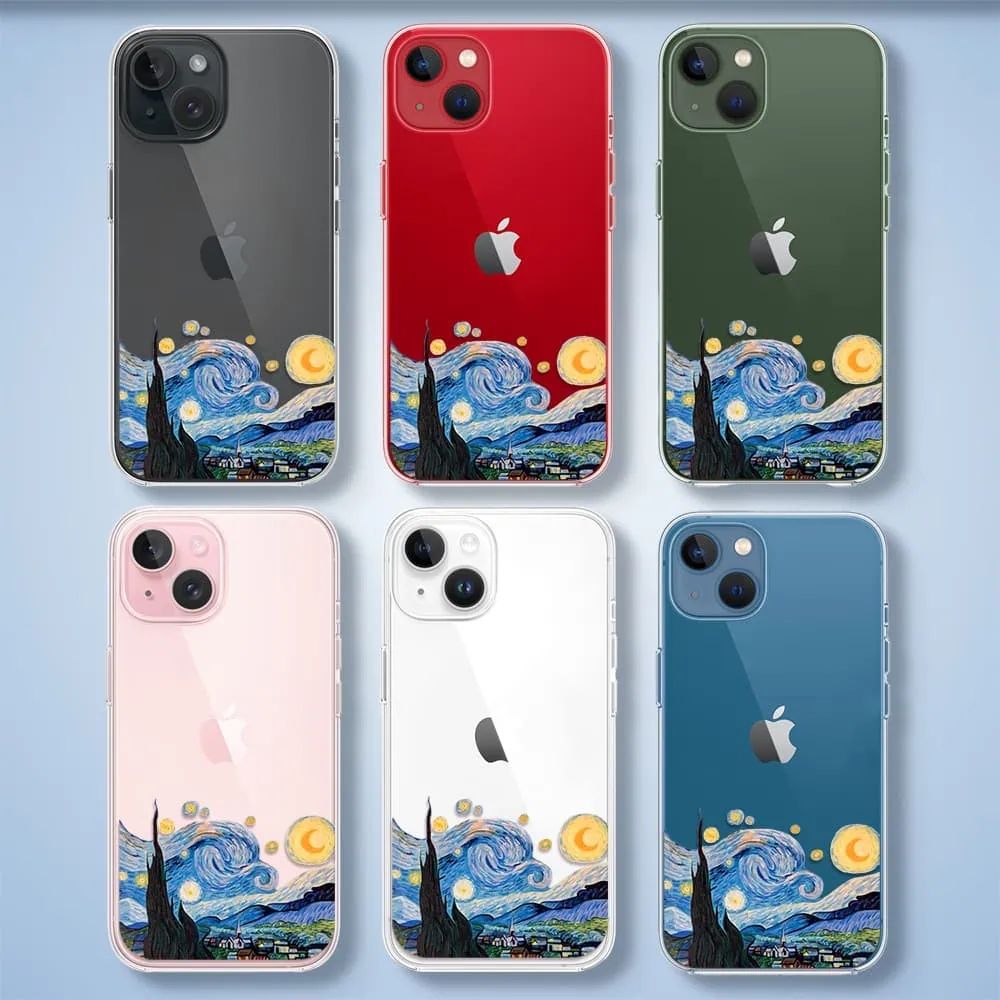 Etui do iPhone 13, obraz Van Gogh, przeźroczyste
