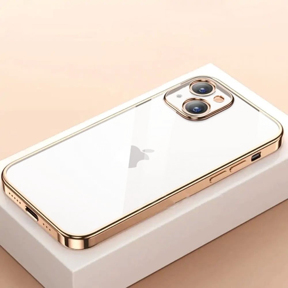 Etui do iPhone 13 slim golden z osłoną kamery, czerwone złoto (OUTLET)