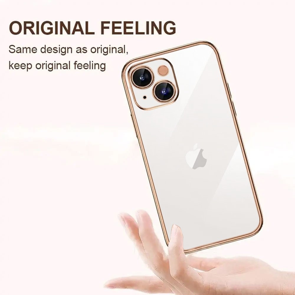 Etui do iPhone 13 slim golden z osłoną kamery, czerwone złoto (OUTLET)