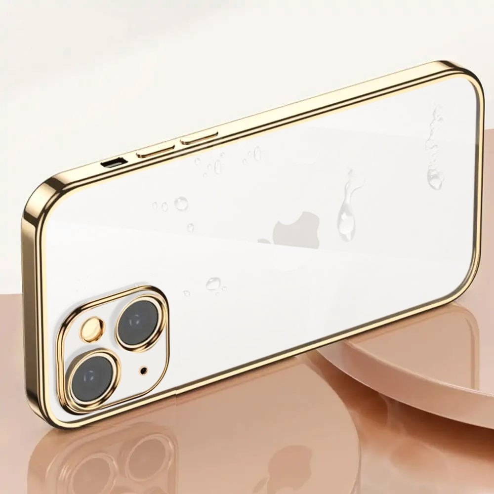Etui do iPhone 13 slim golden z osłoną kamery, złote (OUTLET)