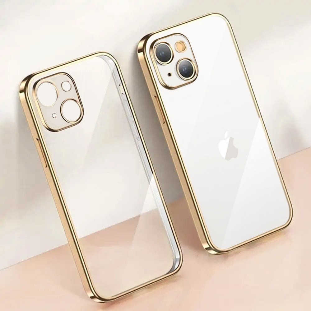 Etui do iPhone 13 slim golden z osłoną kamery, złote (OUTLET)