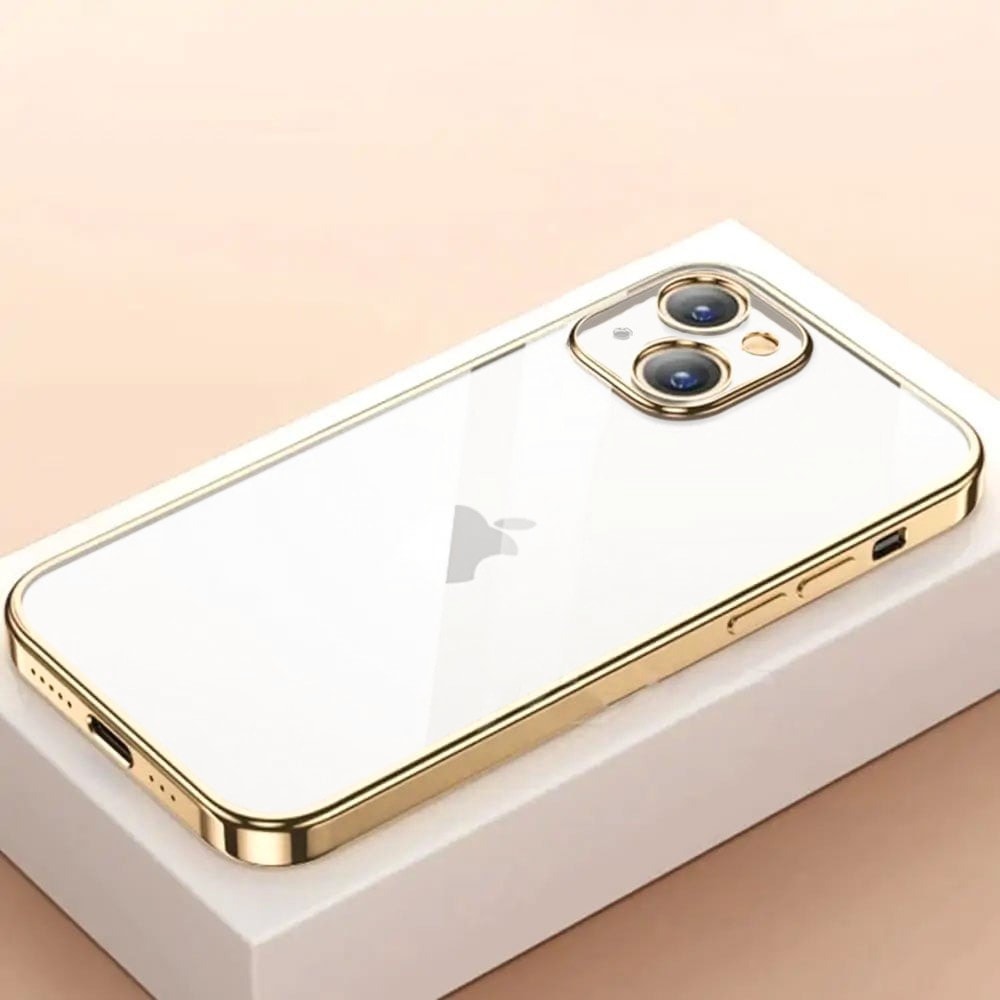 Etui do iPhone 13 slim golden z osłoną kamery, złote (OUTLET)