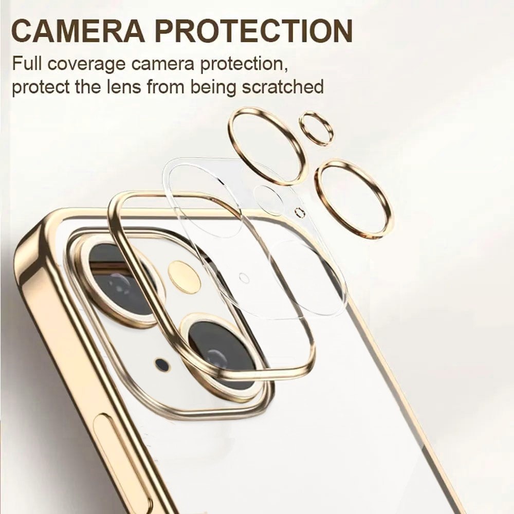 Etui do iPhone 13 slim golden z osłoną kamery, złote (OUTLET)