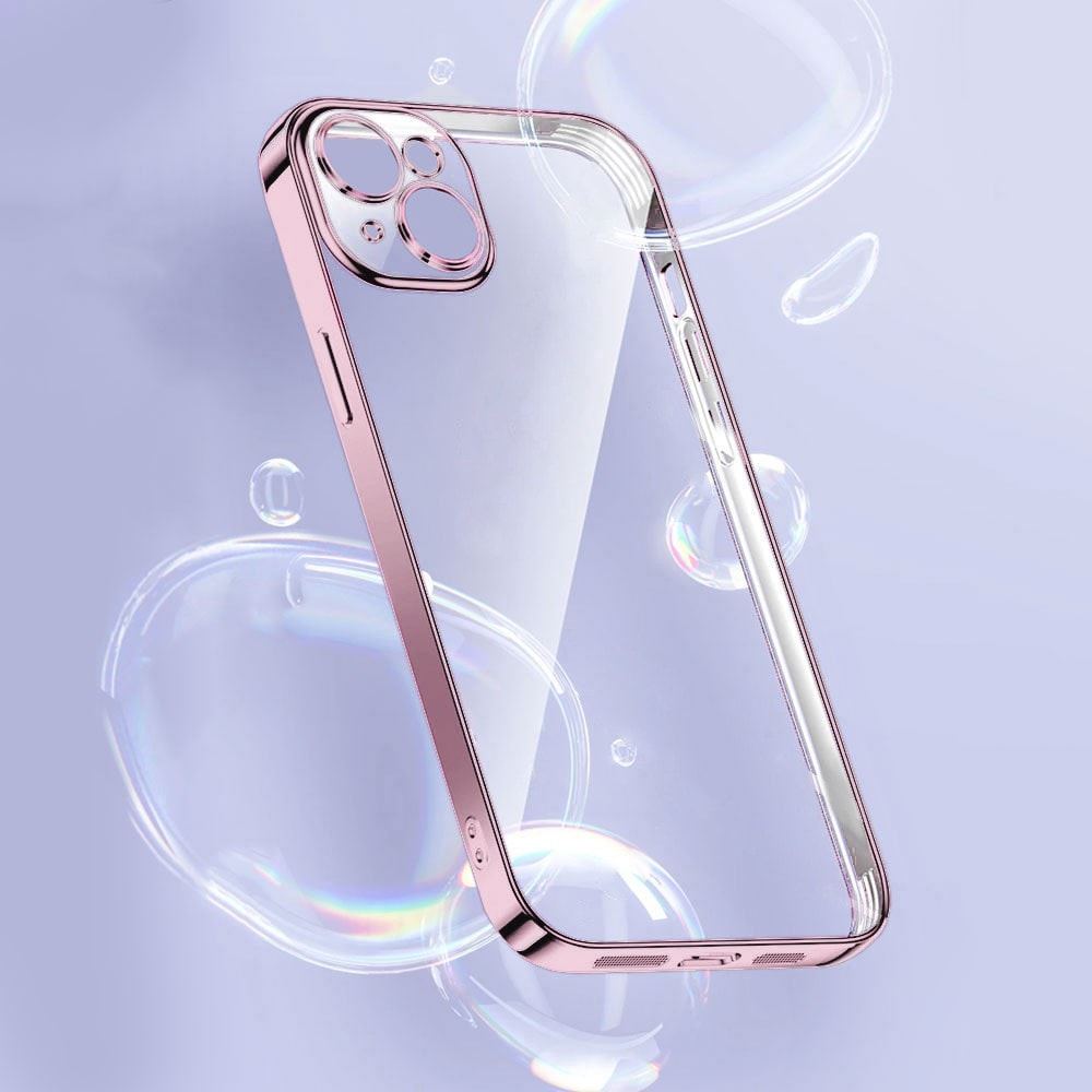 Etui do iPhone 13 Mini slim pink z osłoną kamery, zimny róż (OUTLET)