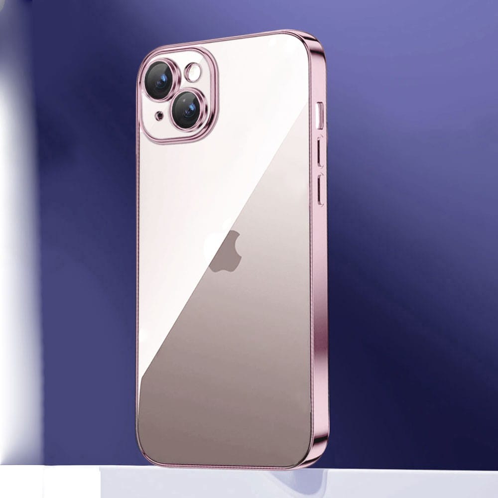 Etui do iPhone 13 Mini slim pink z osłoną kamery, zimny róż (OUTLET)