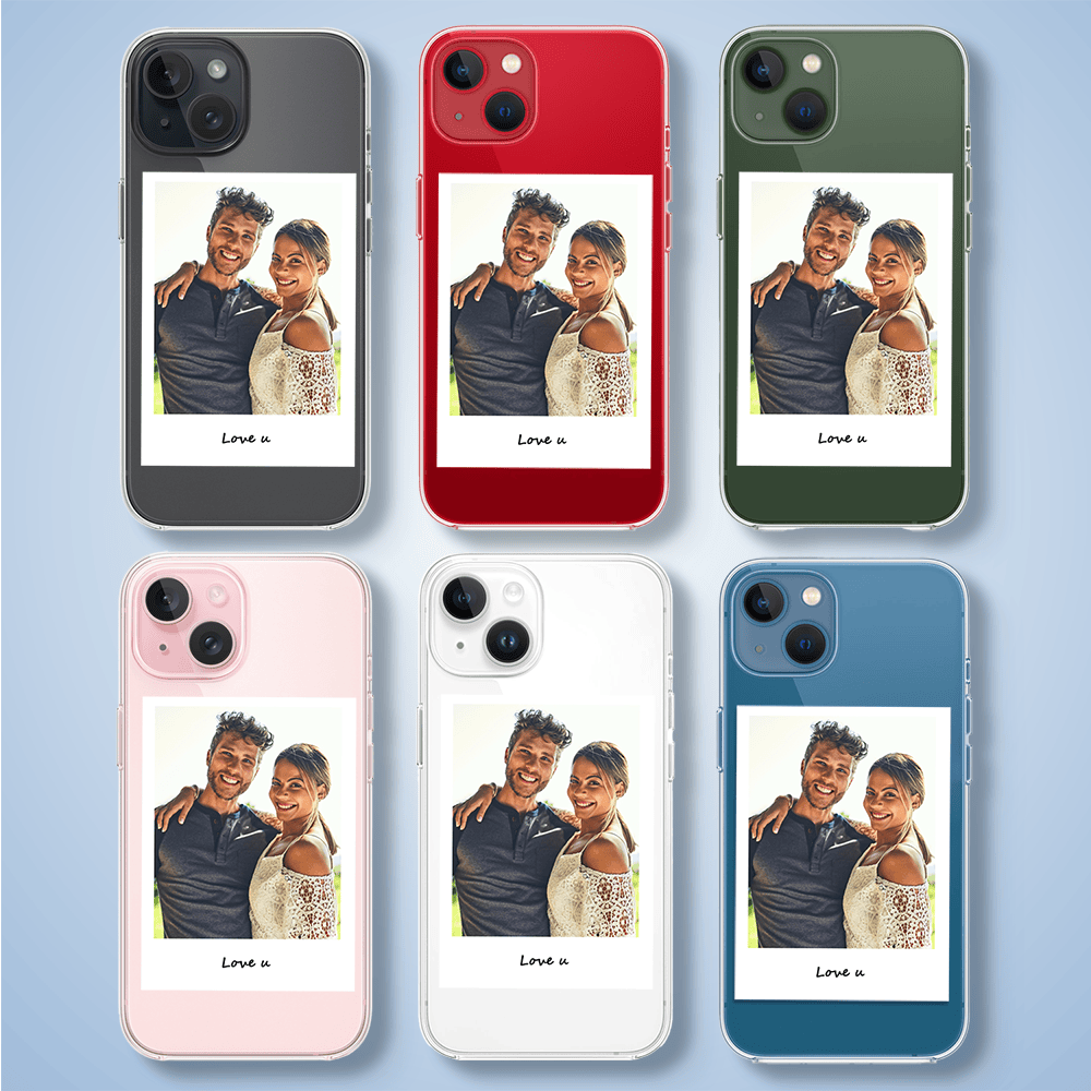 Etui do iPhone 13 Mini z MagSafe, Polaroid z własnym zdjęciem, upominek na prezent, przeźroczyste