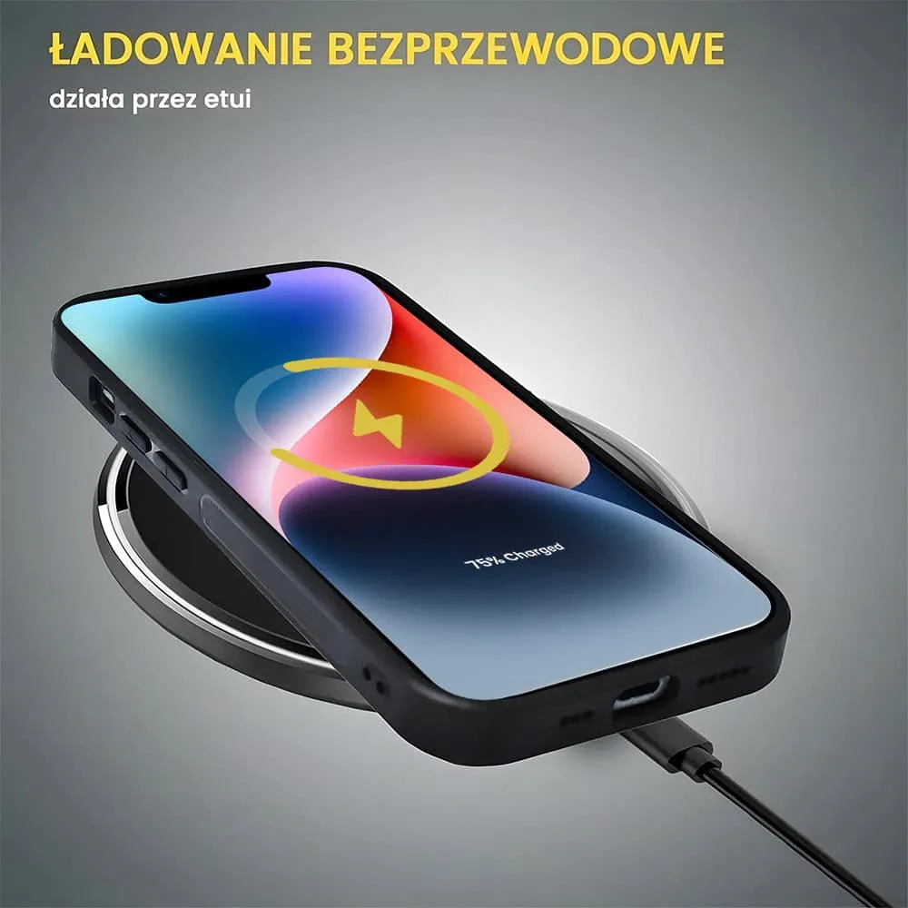 Etui do iPhone 14 Alcantara Magsafe Cover, przyjemne w dotyku, niebieskie