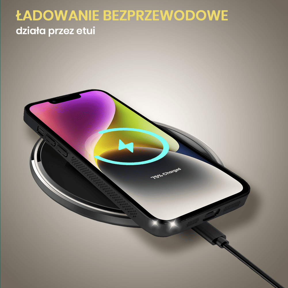 Etui do iPhone 14 Camera Beam Magsafe oddychające, czarne