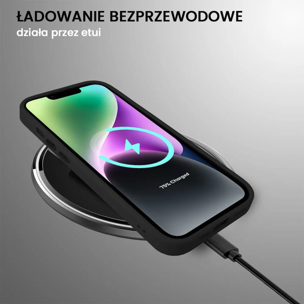 Etui do iPhone 14 Color Flush z Magsafe, z osłoną aparatu, czarne