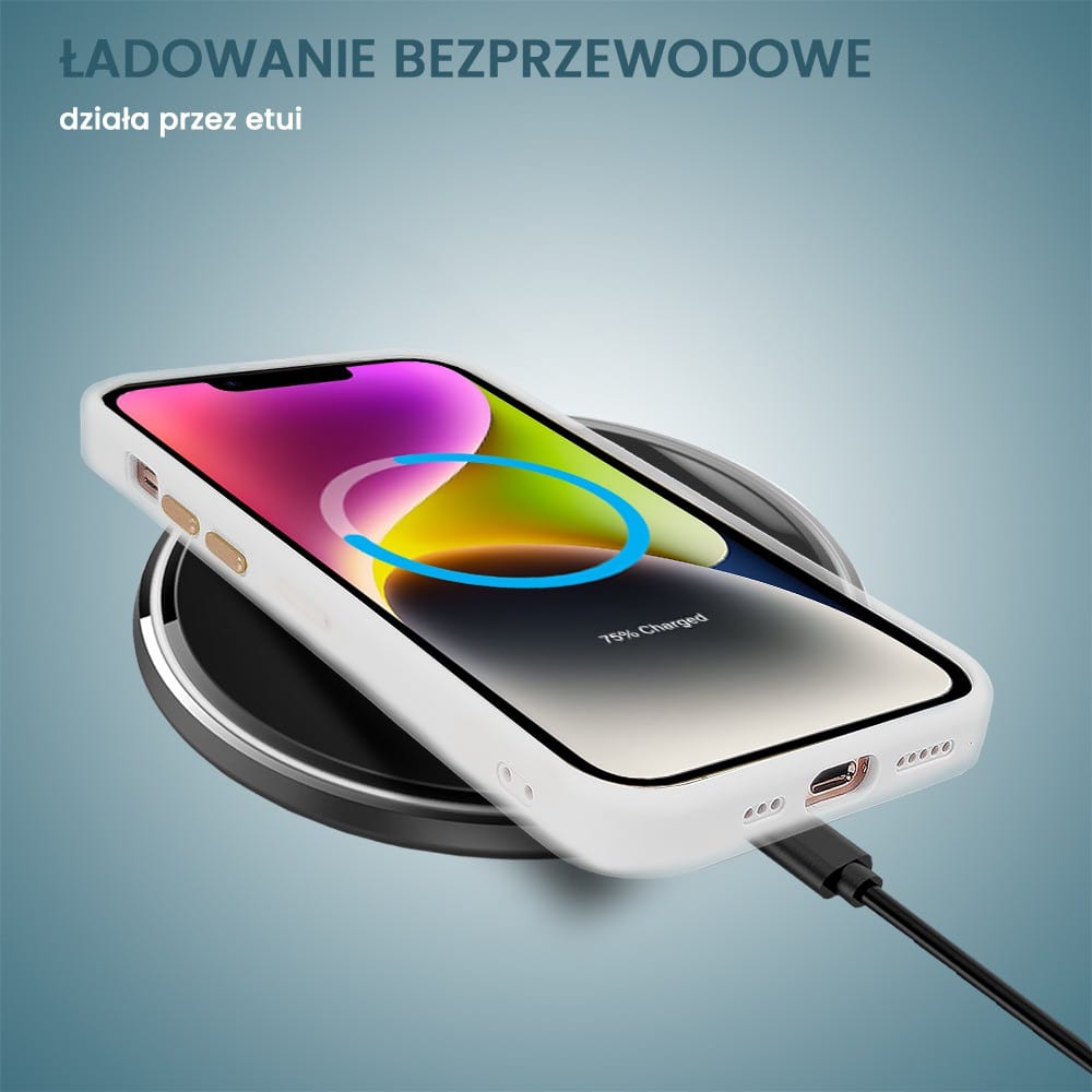 Etui do iPhone 14 Gold Crown Protective Matte z MagSafe, półprzeźroczyste matowe, złote