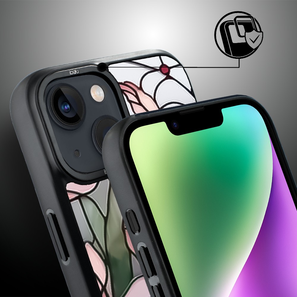 Etui do iPhone 14 Plus IBIZU DropGuard Matt z MagSafe, Barwy Szkła, Różowa magnolia