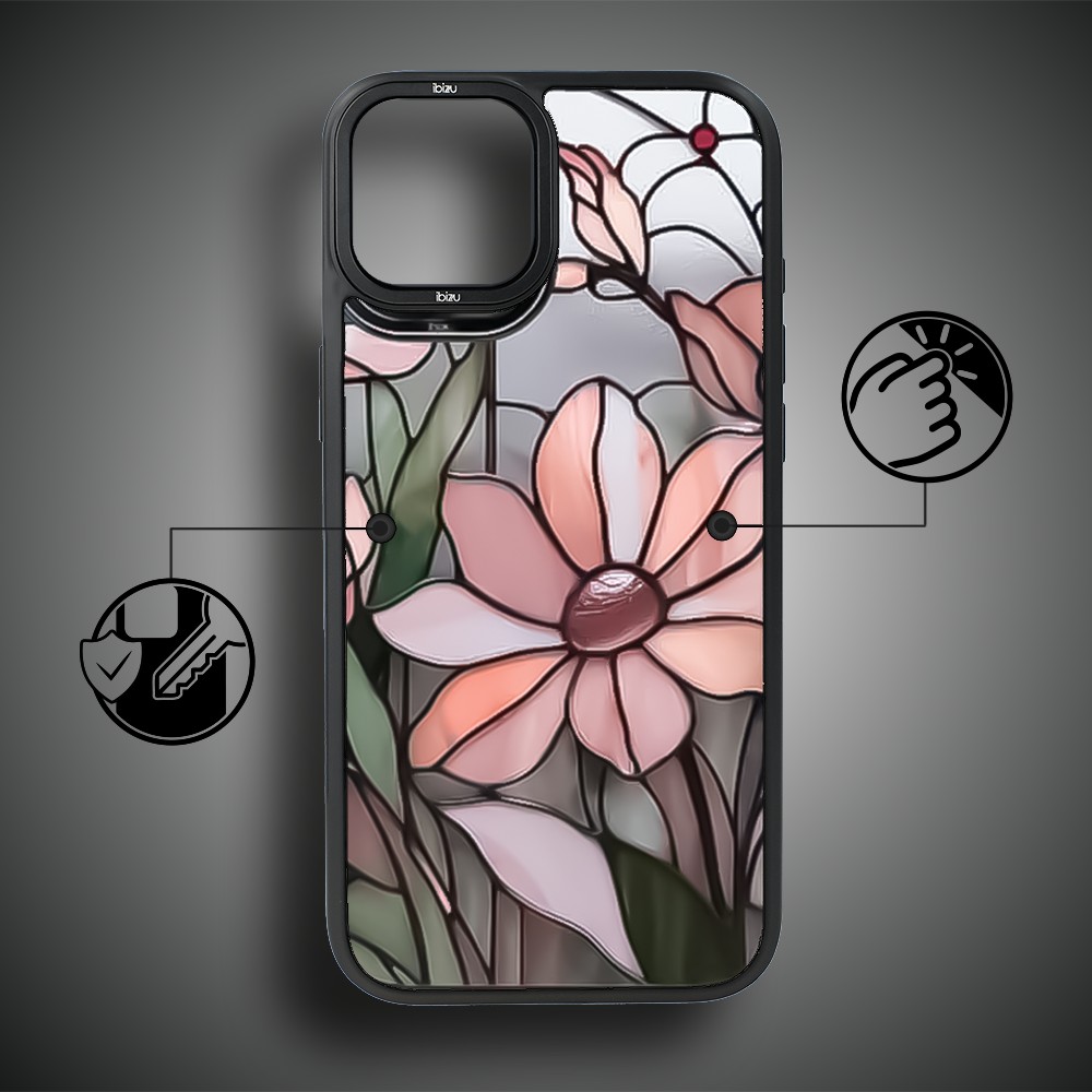 Etui do iPhone 14 Plus IBIZU DropGuard Matt z MagSafe, Barwy Szkła, Różowa magnolia