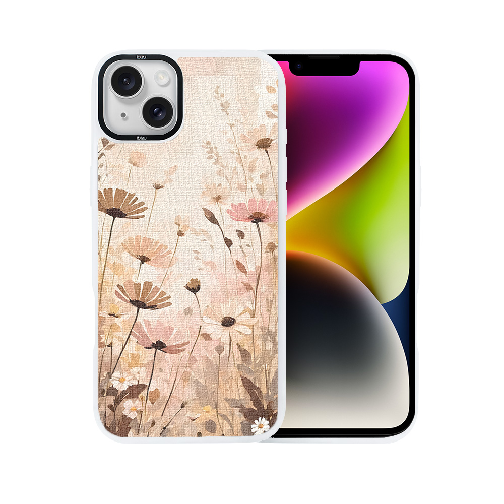 Etui do iPhone 14 Plus IBIZU DropGuard Matt z MagSafe, Boho, Kwiatowa łąka