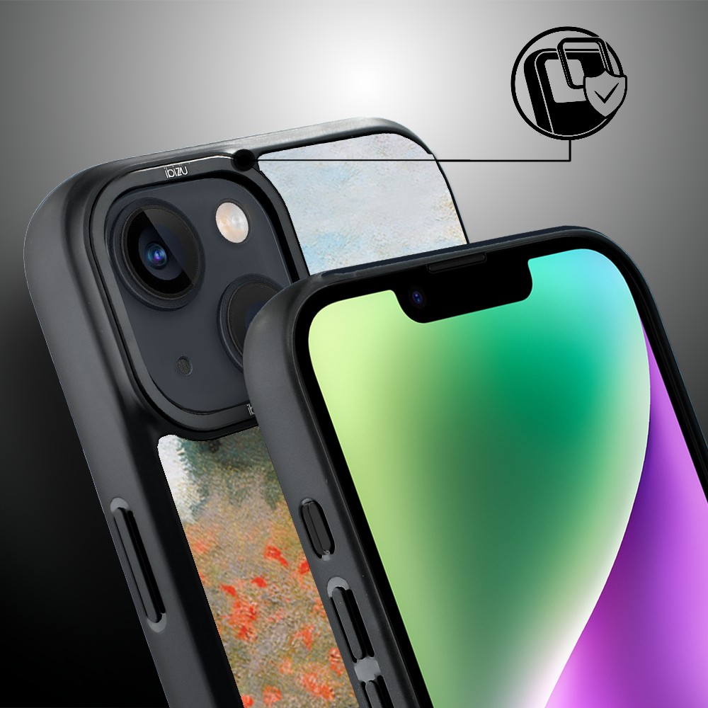 Etui do iPhone 14 Plus IBIZU DropGuard Matt z MagSafe, Claude Monet, pole maków