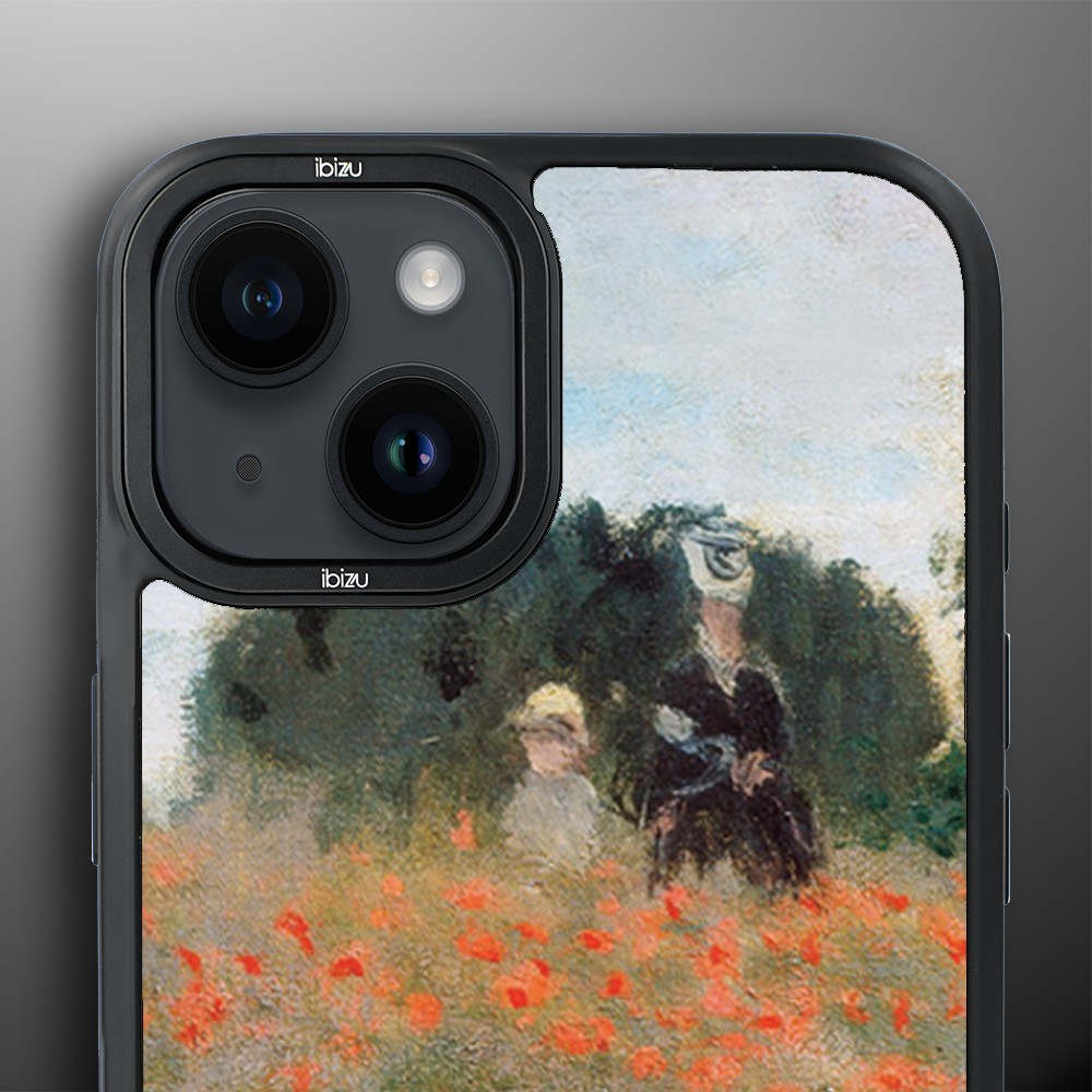 Etui do iPhone 14 Plus IBIZU DropGuard Matt z MagSafe, Claude Monet, pole maków