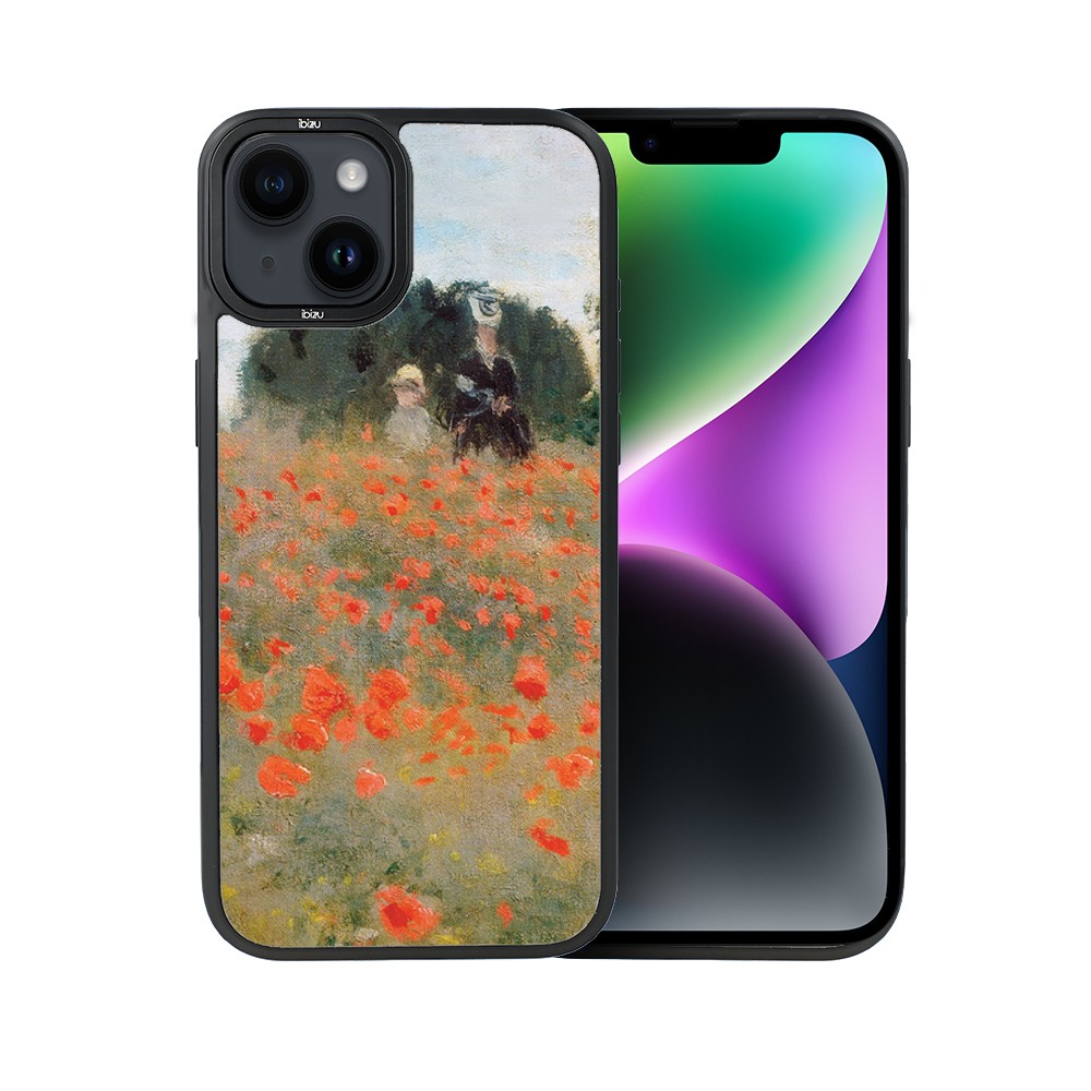 Etui do iPhone 14 Plus IBIZU DropGuard Matt z MagSafe, Claude Monet, pole maków
