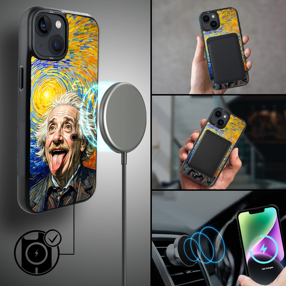 Etui do iPhone 14 Plus IBIZU DropGuard Matt z MagSafe, Einstein