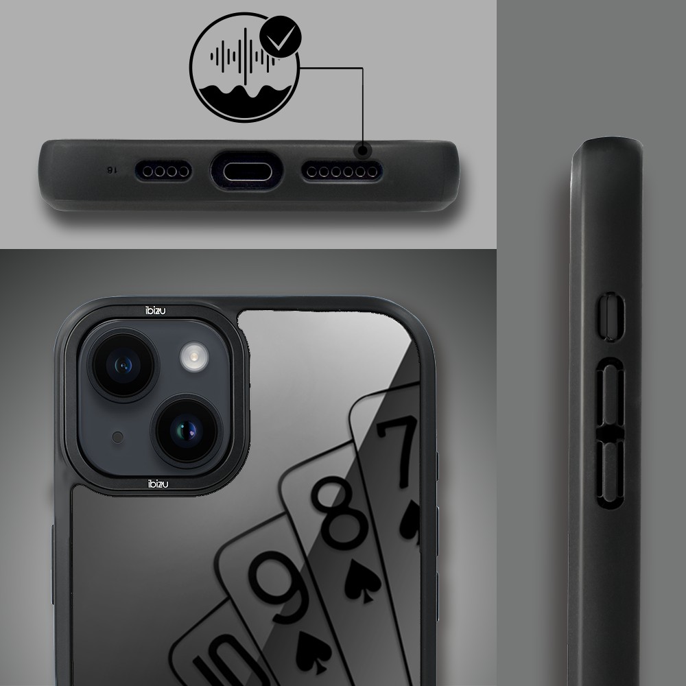 Etui do iPhone 14 Plus IBIZU DropGuard Matt z MagSafe, Midnight, Karty do gry