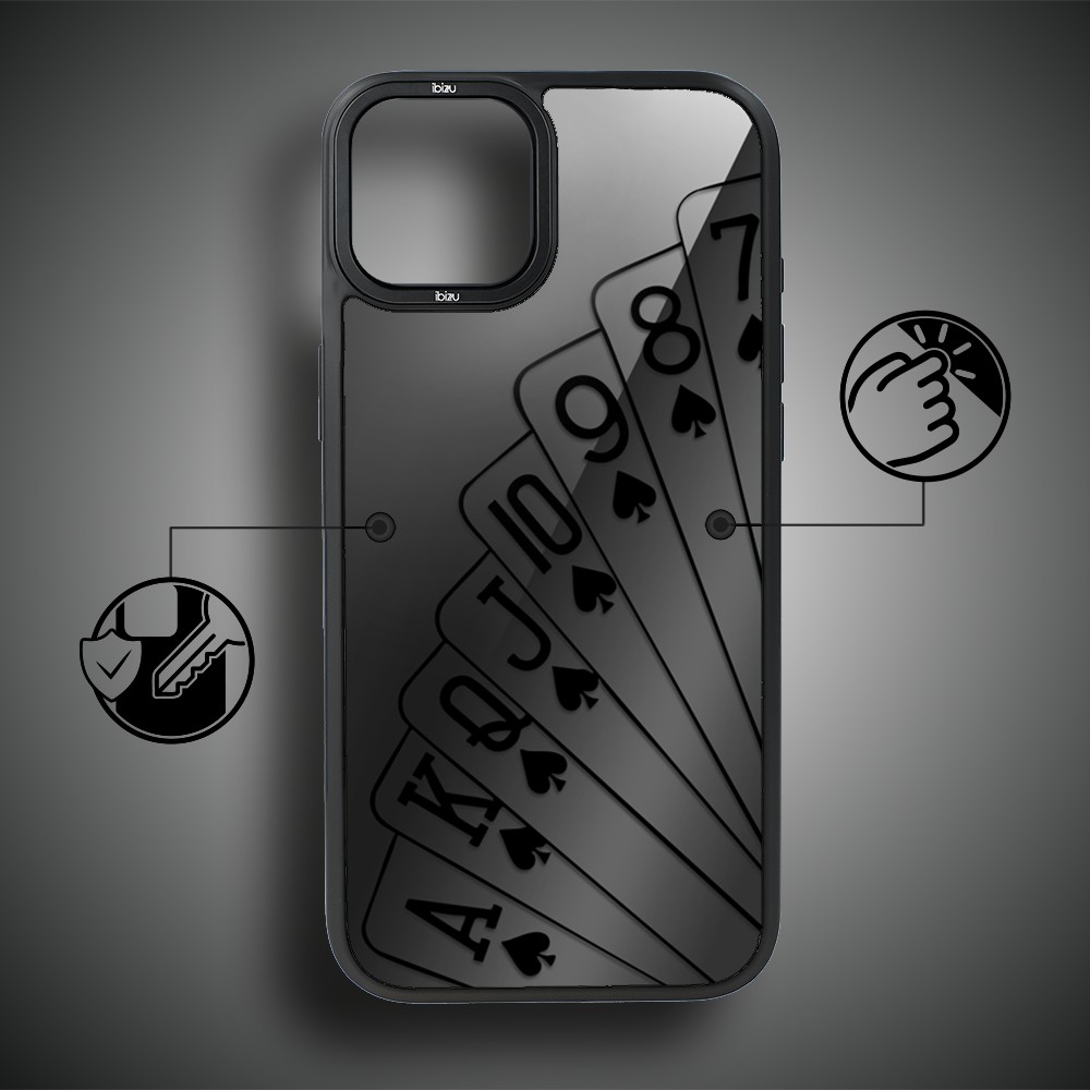 Etui do iPhone 14 Plus IBIZU DropGuard Matt z MagSafe, Midnight, Karty do gry