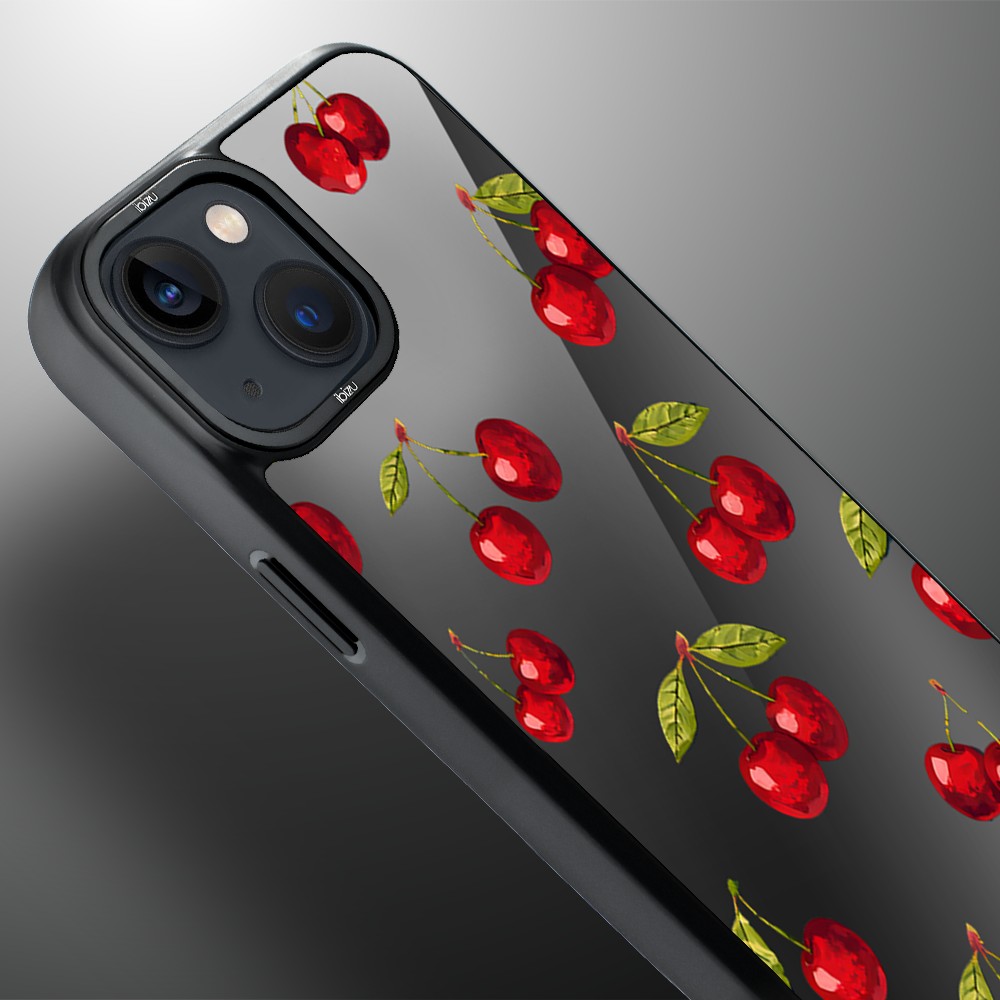 Etui do iPhone 14 Plus IBIZU DropGuard Matt z MagSafe, Midnight, Wiśniowa noc