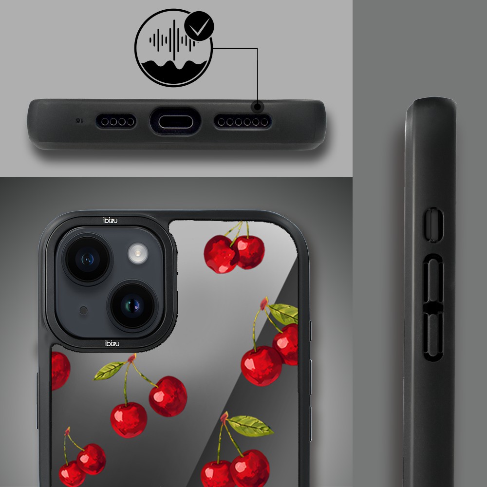 Etui do iPhone 14 Plus IBIZU DropGuard Matt z MagSafe, Midnight, Wiśniowa noc