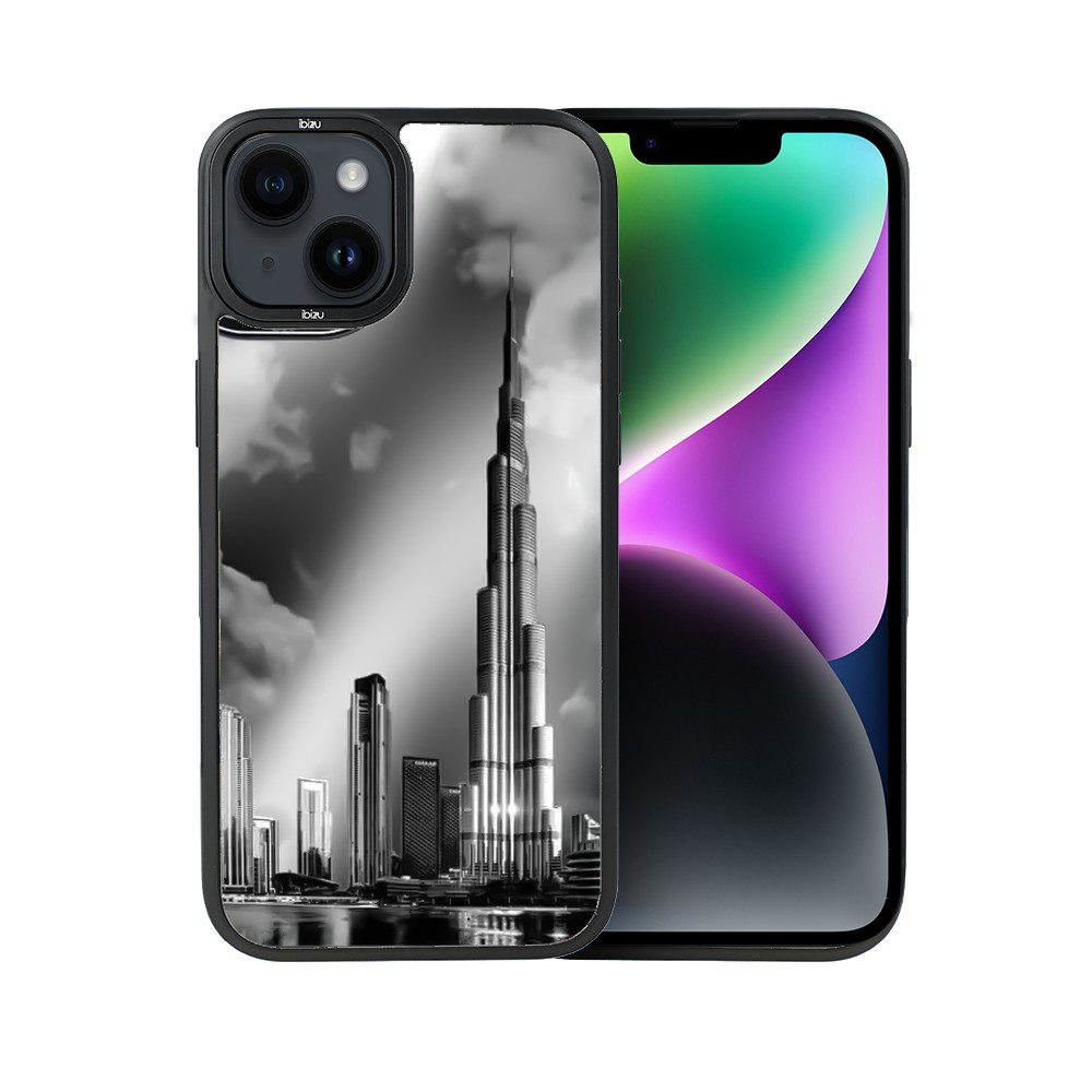 Etui do iPhone 14 IBIZU DropGuard Matt z MagSafe, Noir City, Burj Khalifa