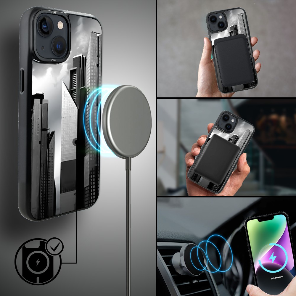 Etui do iPhone 14 Plus IBIZU DropGuard Matt z MagSafe, Noir City, Manhattan