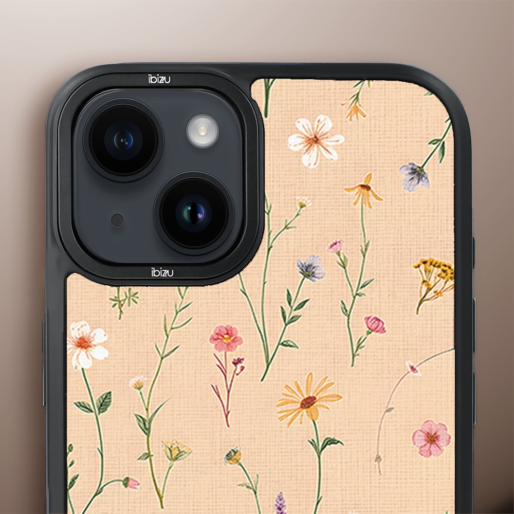 Etui do iPhone 14 Plus IBIZU DropGuard Matt z MagSafe, Pastel Bloom, Koralowa łąka