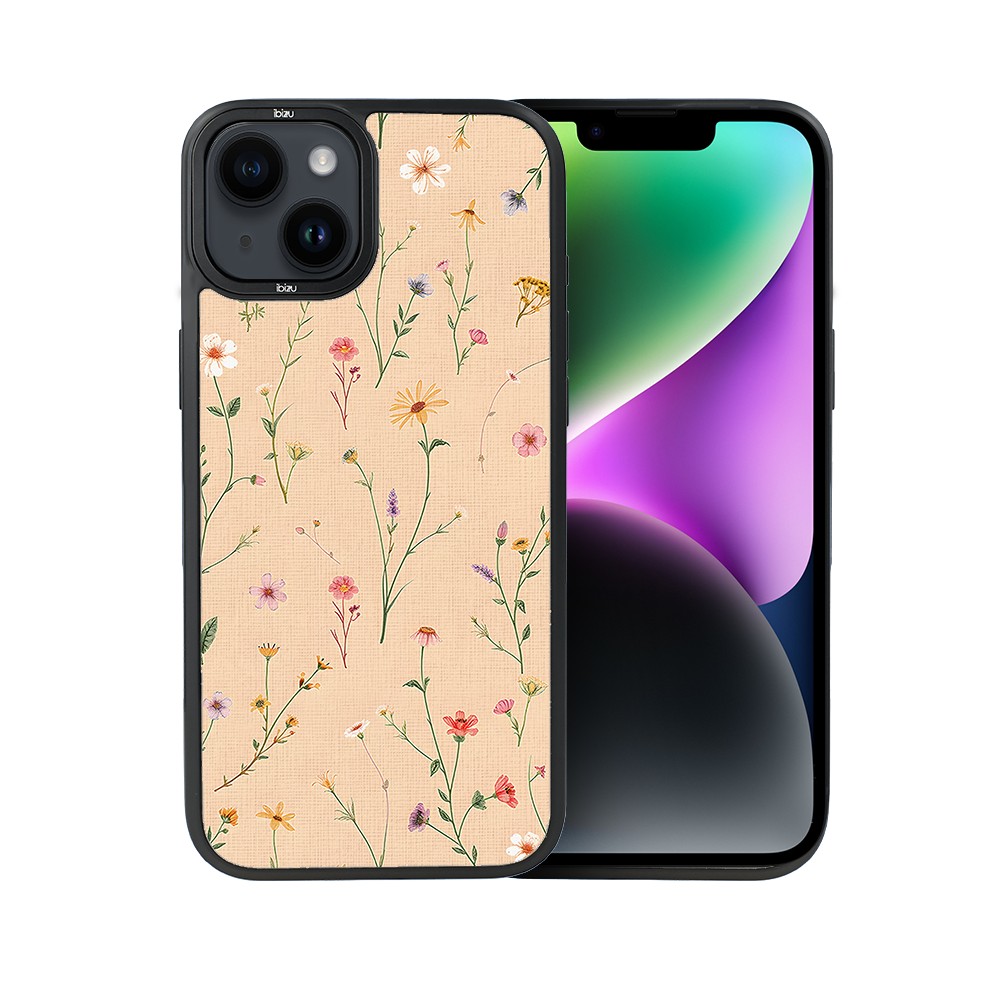 Etui do iPhone 14 Plus IBIZU DropGuard Matt z MagSafe, Pastel Bloom, Koralowa łąka