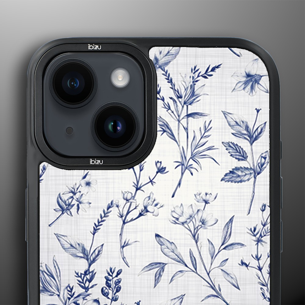 Etui do iPhone 14 Plus IBIZU DropGuard Matt z MagSafe, Pastel Bloom, Lazurowe szepty