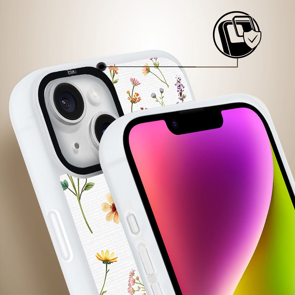 Etui do iPhone 14 Plus IBIZU DropGuard Matt z MagSafe, Pastel Bloom, Letni bukiet
