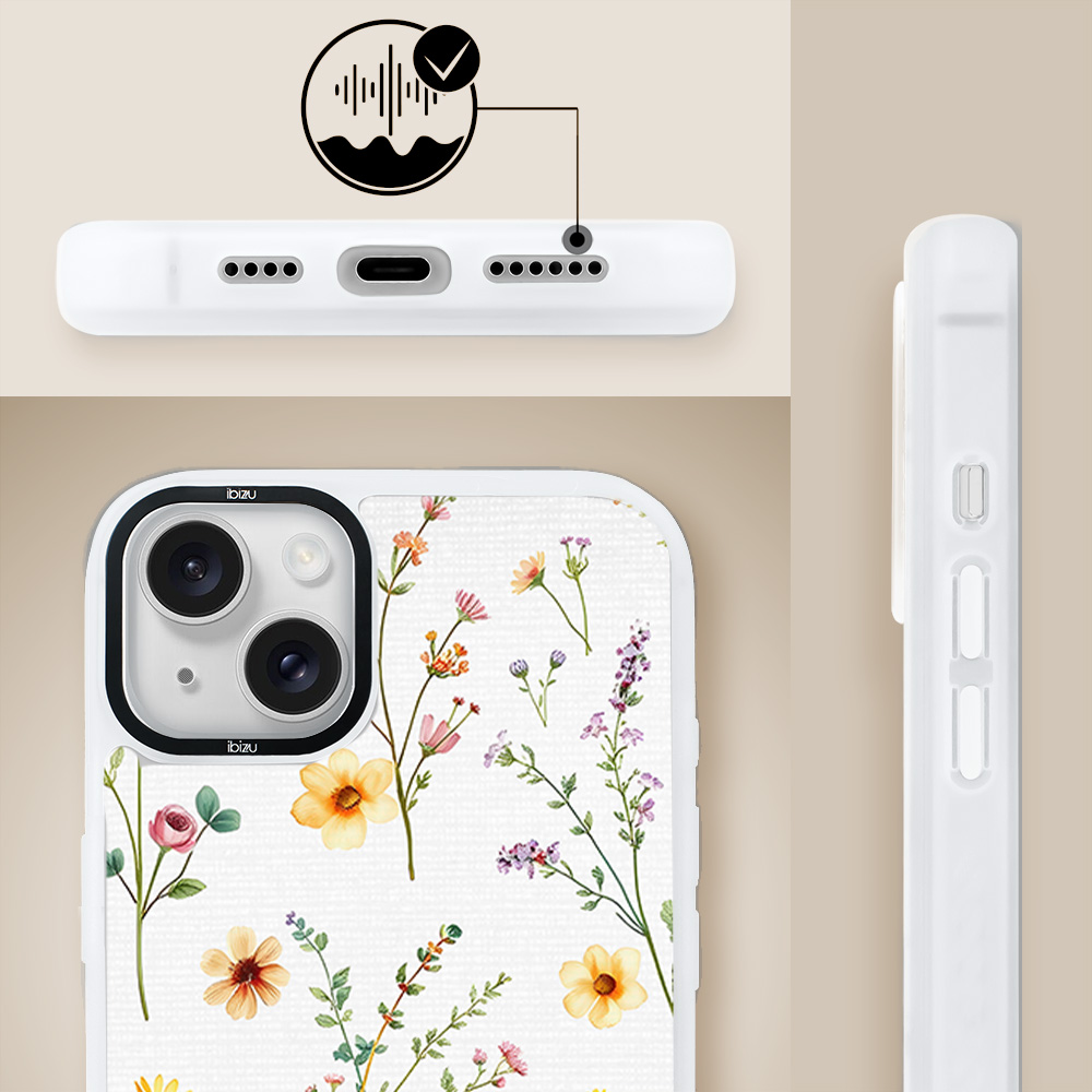 Etui do iPhone 14 Plus IBIZU DropGuard Matt z MagSafe, Pastel Bloom, Letni bukiet