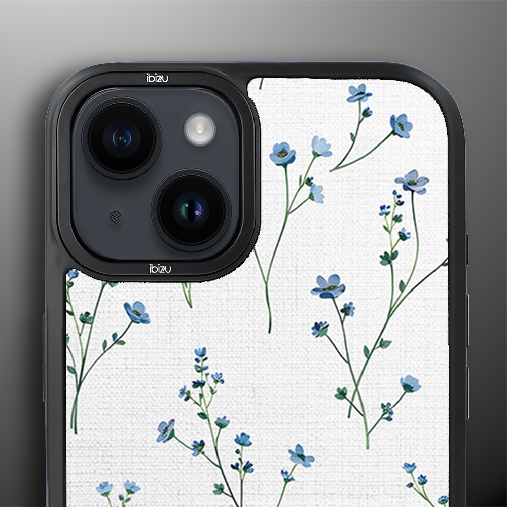 Etui do iPhone 14 Plus IBIZU DropGuard Matt z MagSafe, Pastel Bloom, Niebieski sen