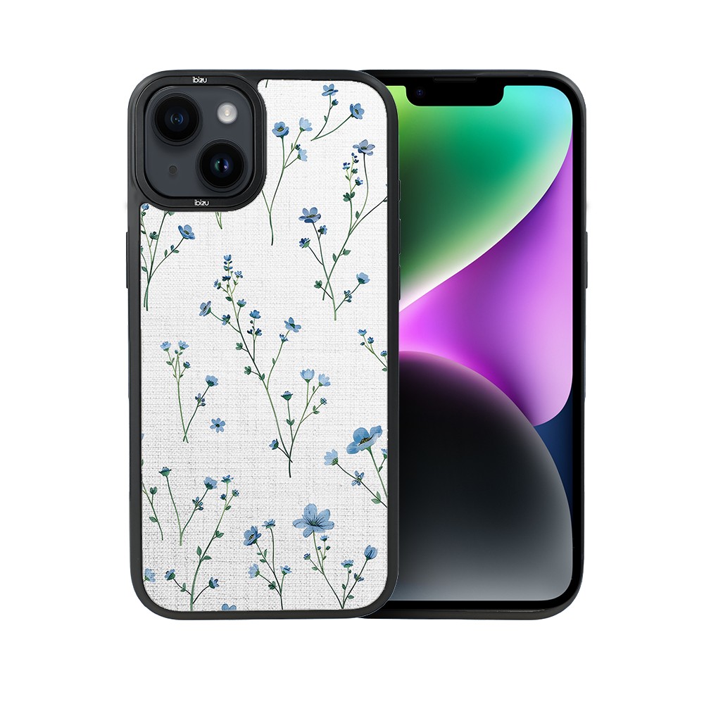 Etui do iPhone 14 Plus IBIZU DropGuard Matt z MagSafe, Pastel Bloom, Niebieski sen