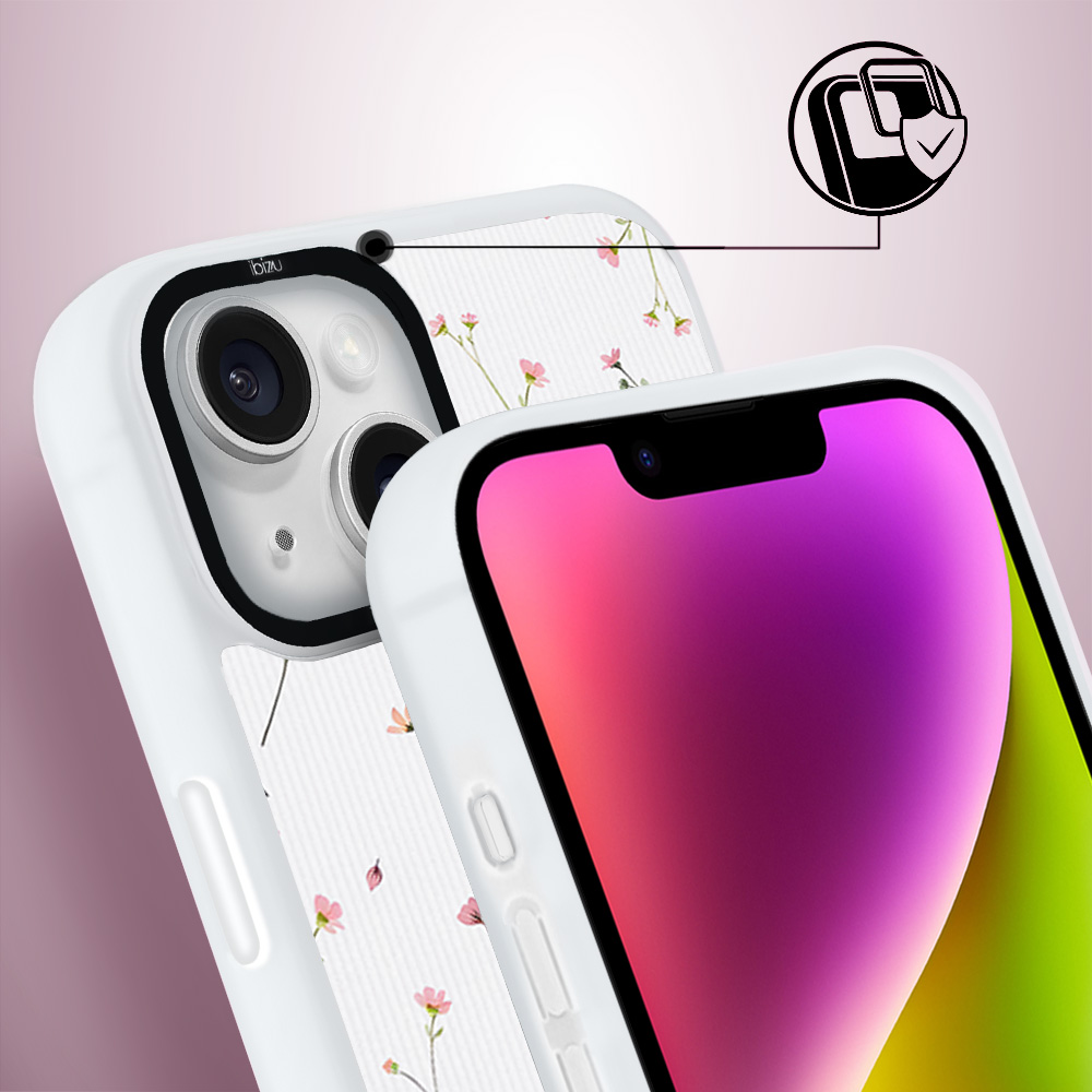Etui do iPhone 14 Plus IBIZU DropGuard Matt z MagSafe, Pastel Bloom, Polna fantazja
