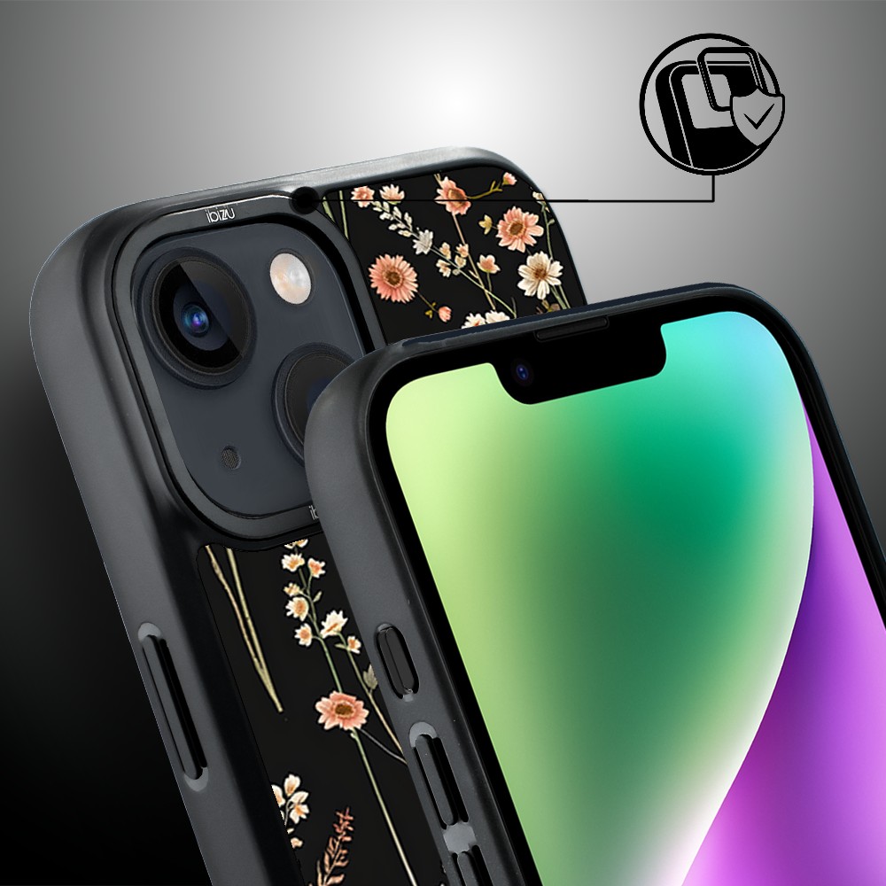 Etui do iPhone 14 Plus IBIZU DropGuard Matt z MagSafe, Pastel Bloom, Północny ogród