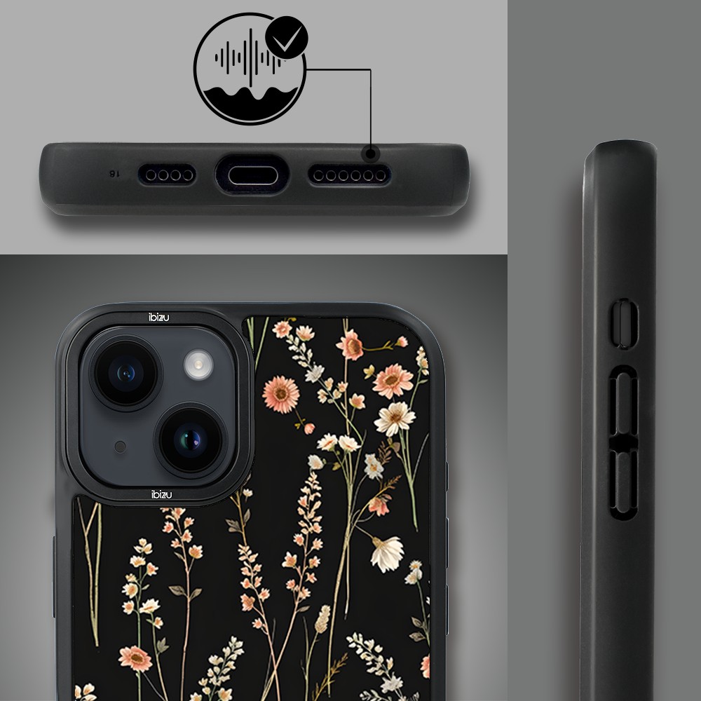 Etui do iPhone 14 Plus IBIZU DropGuard Matt z MagSafe, Pastel Bloom, Północny ogród