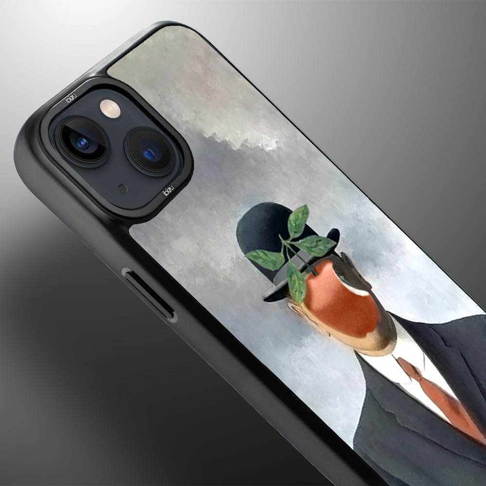 Etui do iPhone 14 Plus IBIZU DropGuard Matt z MagSafe, Rene Magritte, syn człowieczy