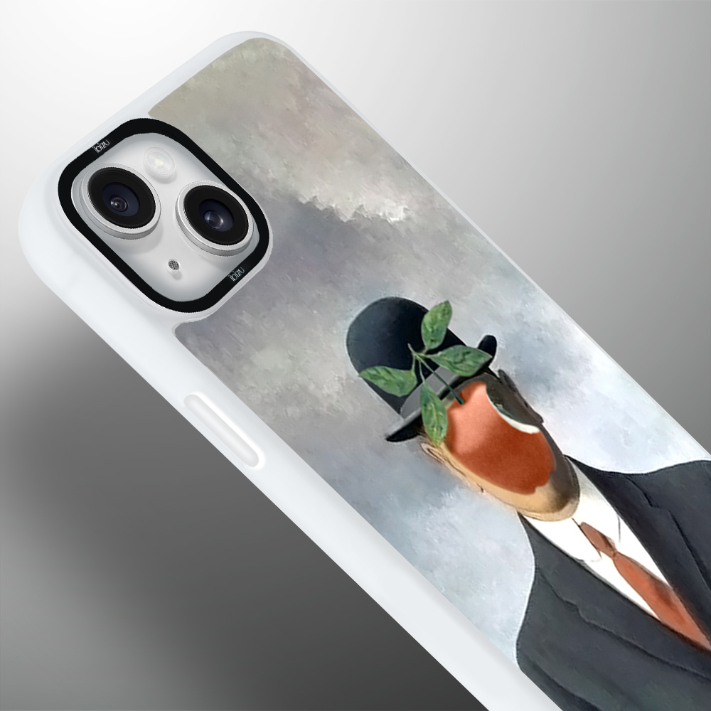 Etui do iPhone 14 Plus IBIZU DropGuard Matt z MagSafe, Rene Magritte, syn człowieczy