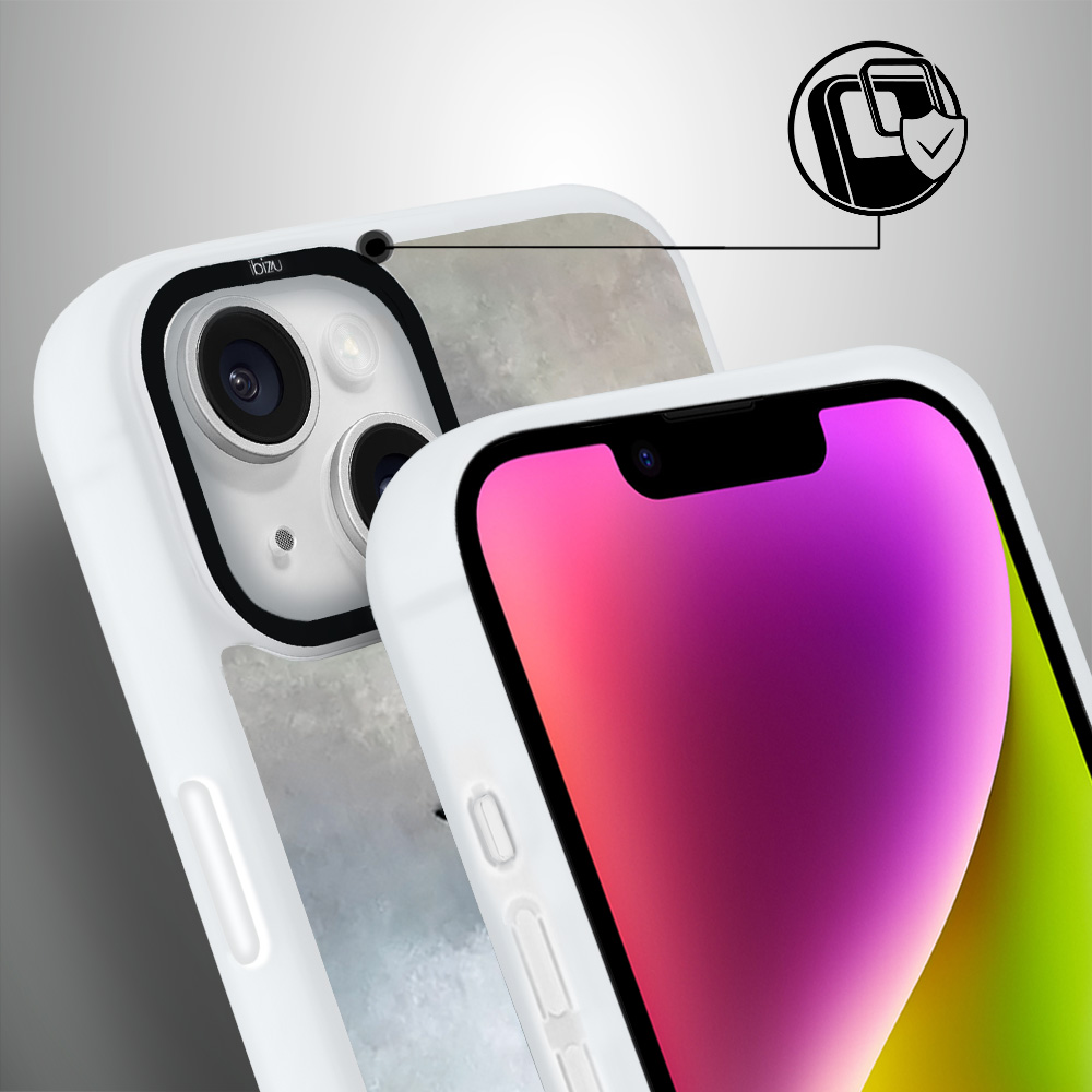 Etui do iPhone 14 Plus IBIZU DropGuard Matt z MagSafe, Rene Magritte, syn człowieczy