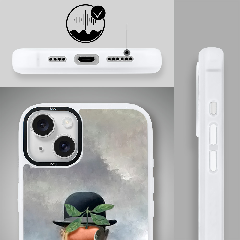 Etui do iPhone 14 Plus IBIZU DropGuard Matt z MagSafe, Rene Magritte, syn człowieczy