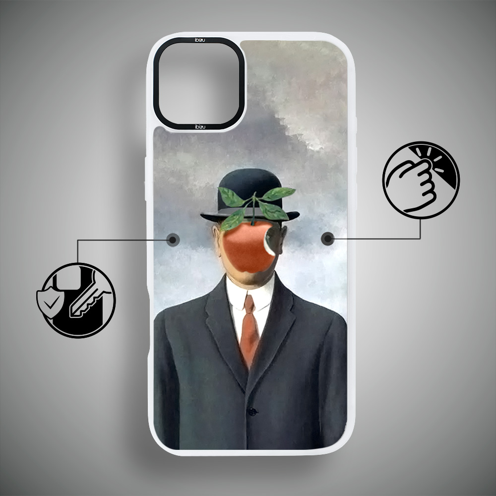 Etui do iPhone 14 Plus IBIZU DropGuard Matt z MagSafe, Rene Magritte, syn człowieczy