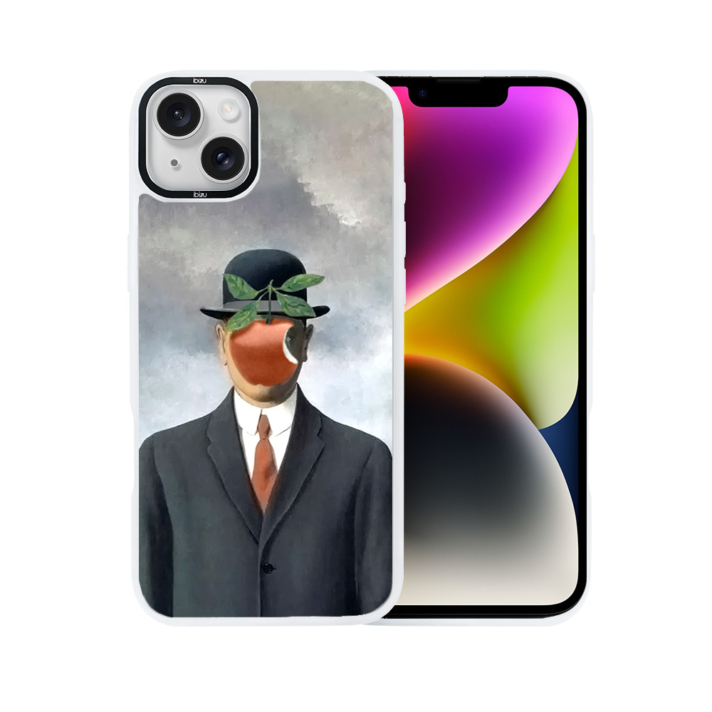 Etui do iPhone 14 Plus IBIZU DropGuard Matt z MagSafe, Rene Magritte, syn człowieczy