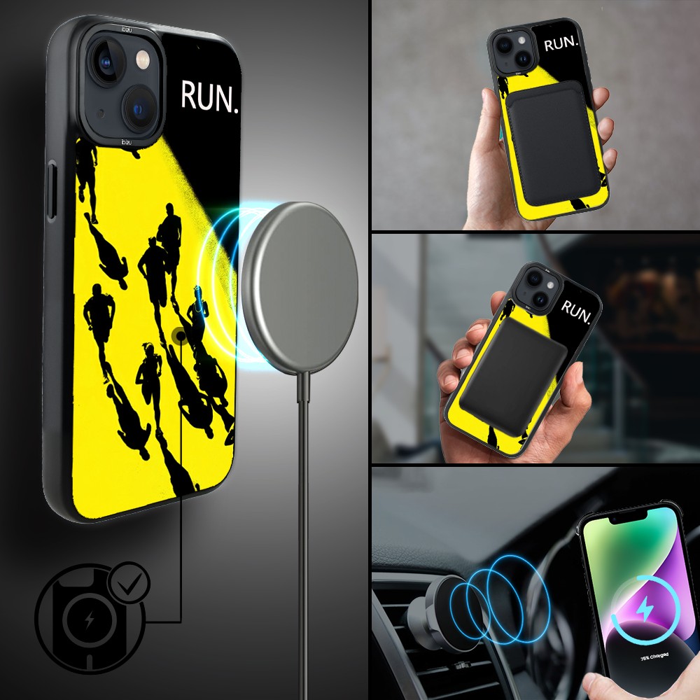 Etui do iPhone 14 Plus IBIZU DropGuard Matt z MagSafe, #Move, Bieg Mistrzów
