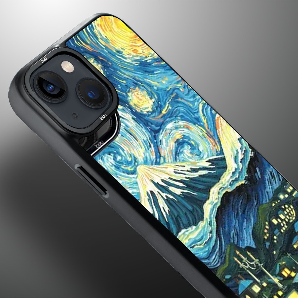 Etui do iPhone 14 Plus IBIZU DropGuard Matt z MagSafe, Van Gogh, gwieździsta noc