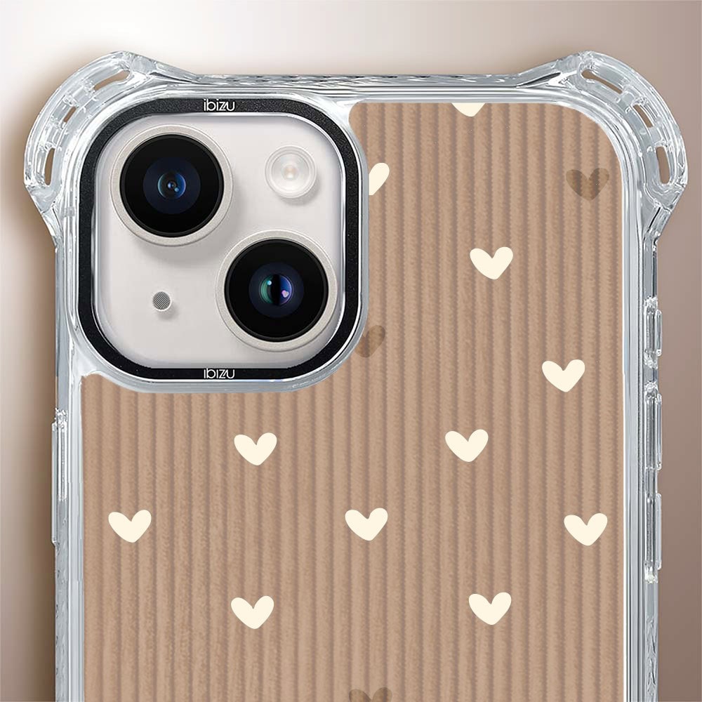 Etui do iPhone 14 Plus, Ibizu DropGuard Ultra z MagSafe, Boho, Pudrowe serca