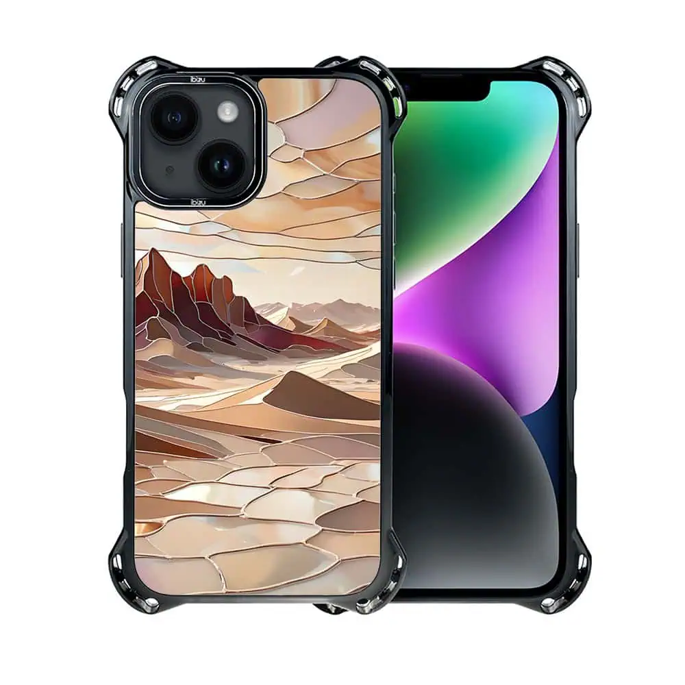 Etui do iPhone 14 Plus, Ibizu DropGuard Ultra z MagSafe, Barwy Szkła, Pustynny spokój